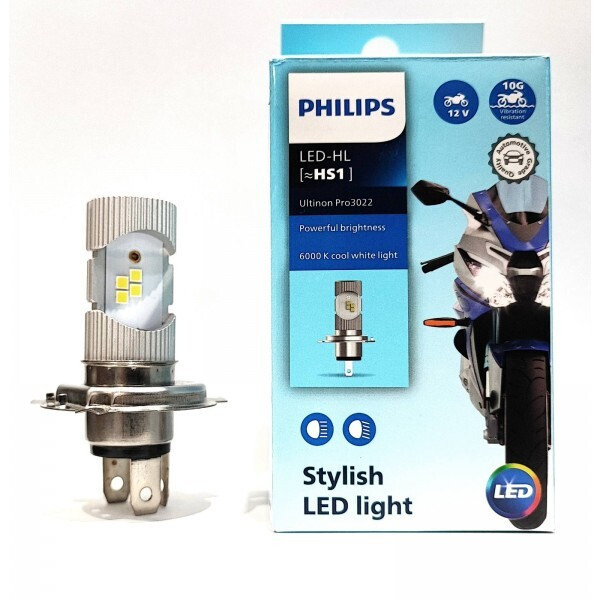 Philips Motorcycle HS1 Light Bulb LED 6000K Cold White PH11636U3022X1