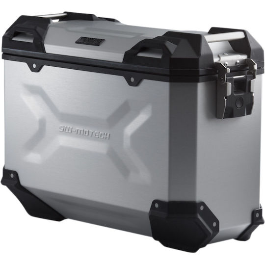 SW-Motech Aluminium Motorcycle Hard Side Case Right Trax ADV 37lt in Silver Colour