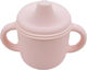 Baby Donkey Baby Cup with Handles and Straw made of Silicone Pink 150ml for 6m+m+