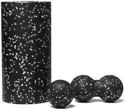 Aria Trade AT0000149 Pilates Set Foam Rollers 30x15cm Black