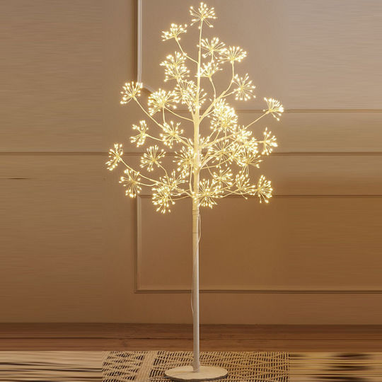 Beleuchtetes Weihnachtsdekorationen mit Bäumen 150cm Außeneinsatz Stromquelle Weiß mit 1120 Led und warmer Beleuchtung