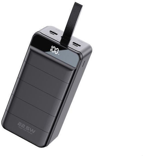 WK WP-269 Power Bank 60000mAh 22.5W με 3 Θύρες USB-A και Θύρα USB-C Minre Black