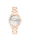 Trussardi T-small Γυναικείο Ρολόι 30mm Μπαταρίας με Ροζ Χρυσό Μεταλλικό Μπρασελέ
