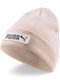 Beanie Feminin Căciulă cu Tricotaj Rib în culoarea Roz