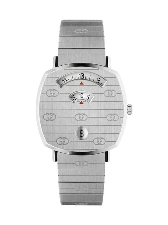 Gucci Watch with Silver Metal Bracelet