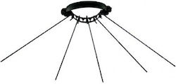 Hosseven MPΒSTEG Trocknungsgestell Rauchrohr Emaille 120mm Schwarz