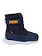 Nieve Kids Snow Boots with Velcro Navy Blue