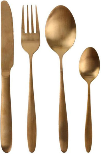 The Home Deco Factory Besteckset Edelstahl Kupfer 16Stück