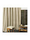 Whitegg Κουρτίνα Συσκότισης με Τρουκς K092 2 Beige 140x260εκ.