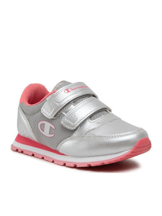 Champion Evolve G Παιδικά Sneakers με Σκρατς Ασημί