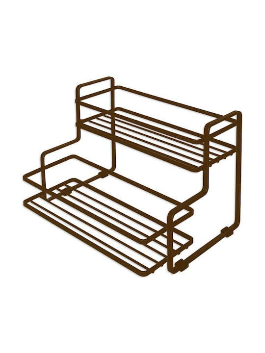Tabletop Base LAL-5742 Metal 26x20x17cm Brown