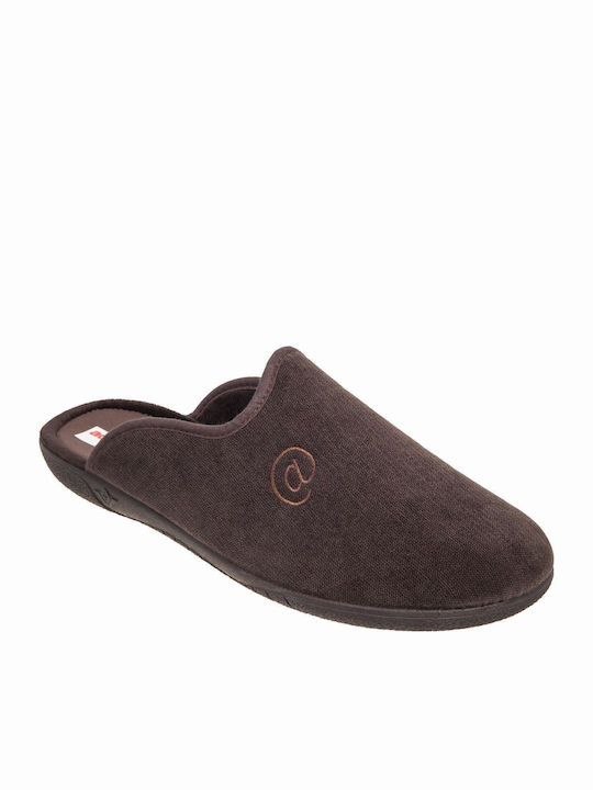 Adam's Shoes Зимни мъжки чехли Кафяв