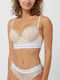 Balconette Pasty Mauve Σουτιέν Push Up με Μπανέλες