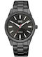 Q&Q Men's Watch 42mm Battery with Black Metal Bracelet