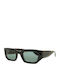 Gigi Barcelona Natalie Unisex Sunglasses with Brown Tartaruga Horn-Rimmed Frame and Green Lens 6735/2