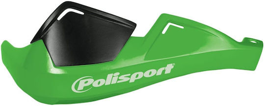 Polisport Προστατευτικές Χούφτες Μηχανής Evolution Integral 22mm σε Πράσινο χρώμα