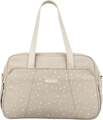 Kikka Boo Τσάντα-Αλλαξιέρα Ώμου/Χειρός Chelsea Dots Beige 43x16x28εκ.