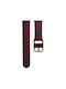 Silver Buckle Strap Silicone Wine Red (Amazfit Stratos 2s/3)