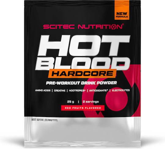 Scitec Nutrition Hot Blood Hardcore Special Food Supplement 25g Red Fruits
