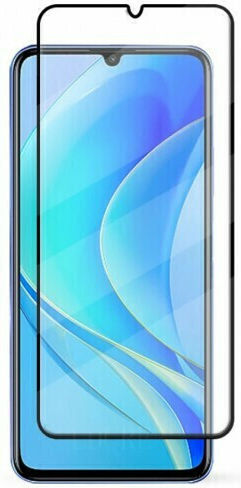20D Vollflächig gehärtetes Glas Schwarz (Huawei Nova Y70)
