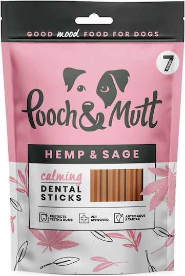 Pooch & Mutt Dental Sticks Calming Îngrijirea dentară Stick pentru câini cu gust de Ficat 251gr 7buc