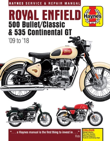 Royal Enfield Bullet and Continental GT Service & Repair Manual, 2009 to 2018