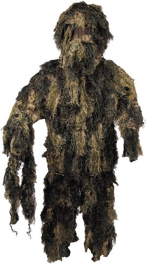MFH Ghillie Suit Military Uniform Camouflage Woodland Suit Khaki