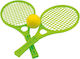 Mochtoys Mochtoys Sportspielzeug Außenbereich Tennis Rackets Mit Ball 5055