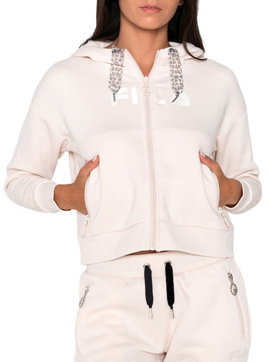 FILA Cropped Women's Sweatshirt Jacket Hooded B...