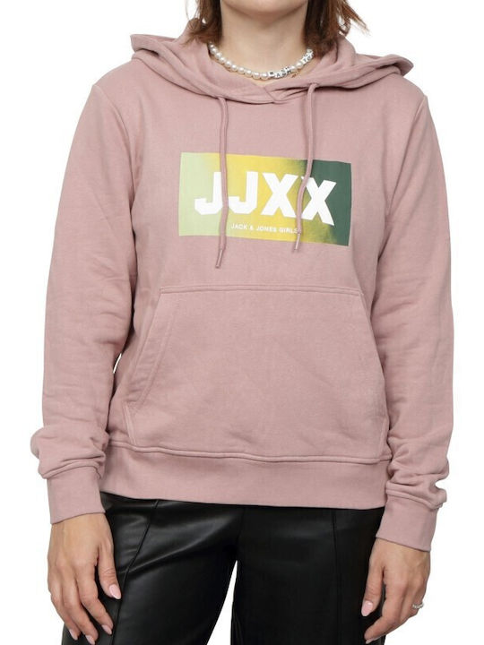Jack & Jones Дамски Суитшърт Худи Розов