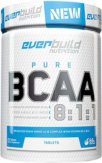 Everbuild Nutriton BCAA 8:1:1 200 Ταμπλέτες