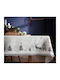 Gofis Home Weihnachtlich Tischtuch Quadrat Stoff Beige L135xB135cm.