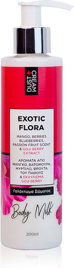 Dust+Cream Exotic Flora Ενυδατική Lotion Σώματος για Ξηρές Επιδερμίδες 200ml