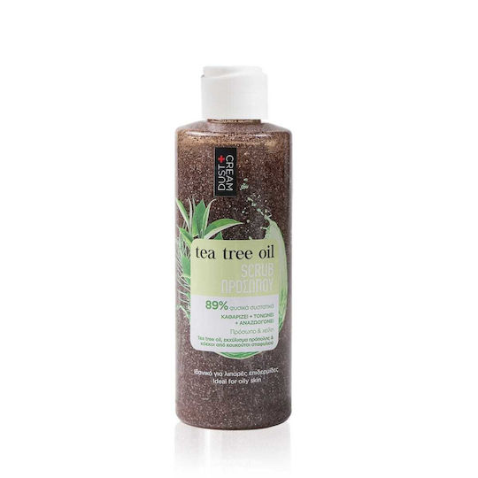 Dust+Cream Κρέμα για Scrub Προσώπου με Tea Tree Oil & Εκχύλισμα Πρόπολης 220ml