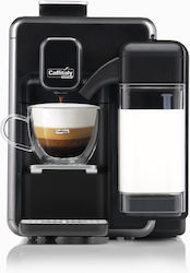Caffitaly Bianca S22 Καφετιέρα για Κάψουλες Caffitaly Πίεσης 15bar με Αφρογαλιέρα Black-White
