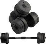 Power Force Αλτήρες Σετ με Μπάρα Συνολικού Βάρους 30kg