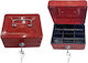Cash Box with Lock Red 116876 96-856