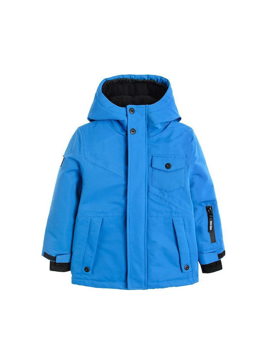 Cool Club Kids Casual Jacket Long Hooded Blue