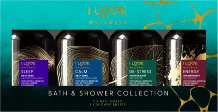 I Love Cosmetics Wellness Bath & Shower Collection Αφρόλουτρο Χαλαρωτικό 4x125ml