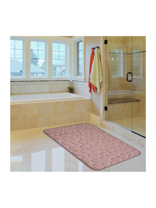 San Lorentzo Bath Mat Memory Foam 1800212 1800212PINK Pink 45x75cm