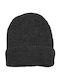 Verde Beanie Männer Beanie mit Rippstrick in Schwarz Farbe