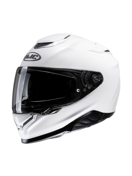 HJC Rpha 71 Full Face Helmet with Sun Visor ECE 22.06 Pearl White KR520741