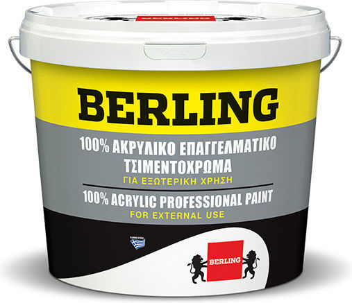 Berling Πλαστικό Χρώμα Ακρυλικό για Εξωτερική Χρήση Κόκκινο 3lt
