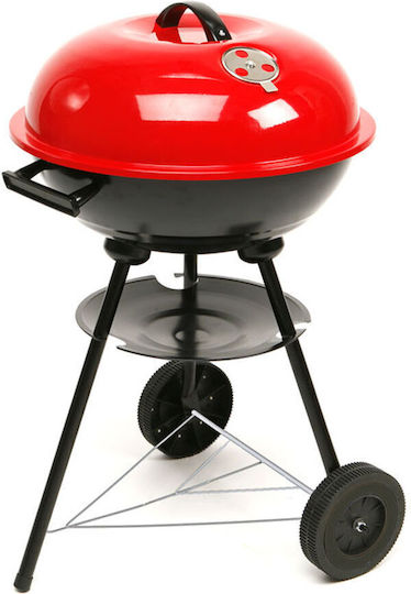 BigBuy Grătar cu Cărbuni Cazan cu Capac 43cmx43cm