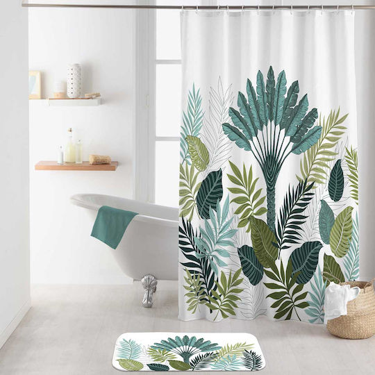 L-C Panazio Shower Curtain 180x200cm Green