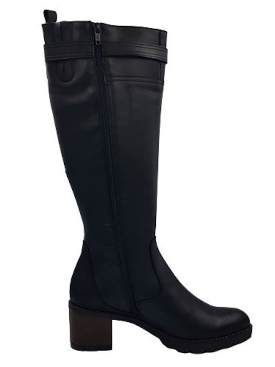 Anatomic Leather Women's Boots with Zipper Rosy1 Black ROSY1