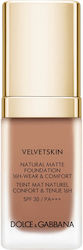 Dolce & Gabbana Velvet Skin Liquid Make Up SPF30 N405 Maple 30ml