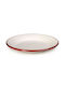 Ibili Bordeaux Teller Untiefe Emaye Beige mit Durchmesser 26cm