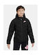 Nike Kids Quilted Jacket short with Lining & Protection Hood Black