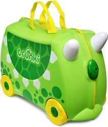 Trunki Dudley Dino Children's Cabin Travel Suitcase Hard Green with 4 Wheels Height 31cm